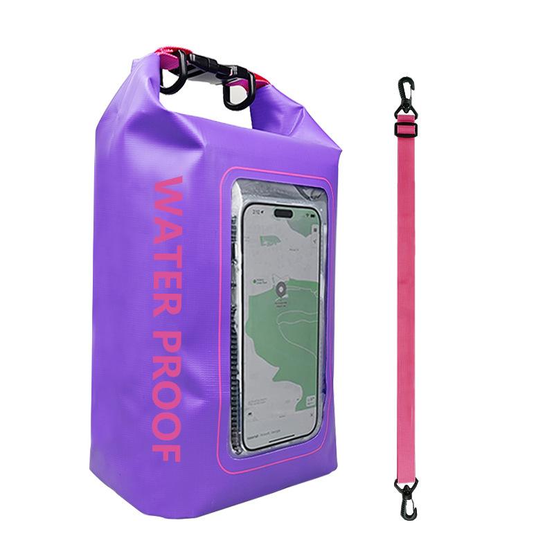 Outdoor Multifunctional Waterproof Bucket Bag 5L Waterproof Bag Swimming Oblique Span Bag Pvc Mobile Phone Waterproof Bag