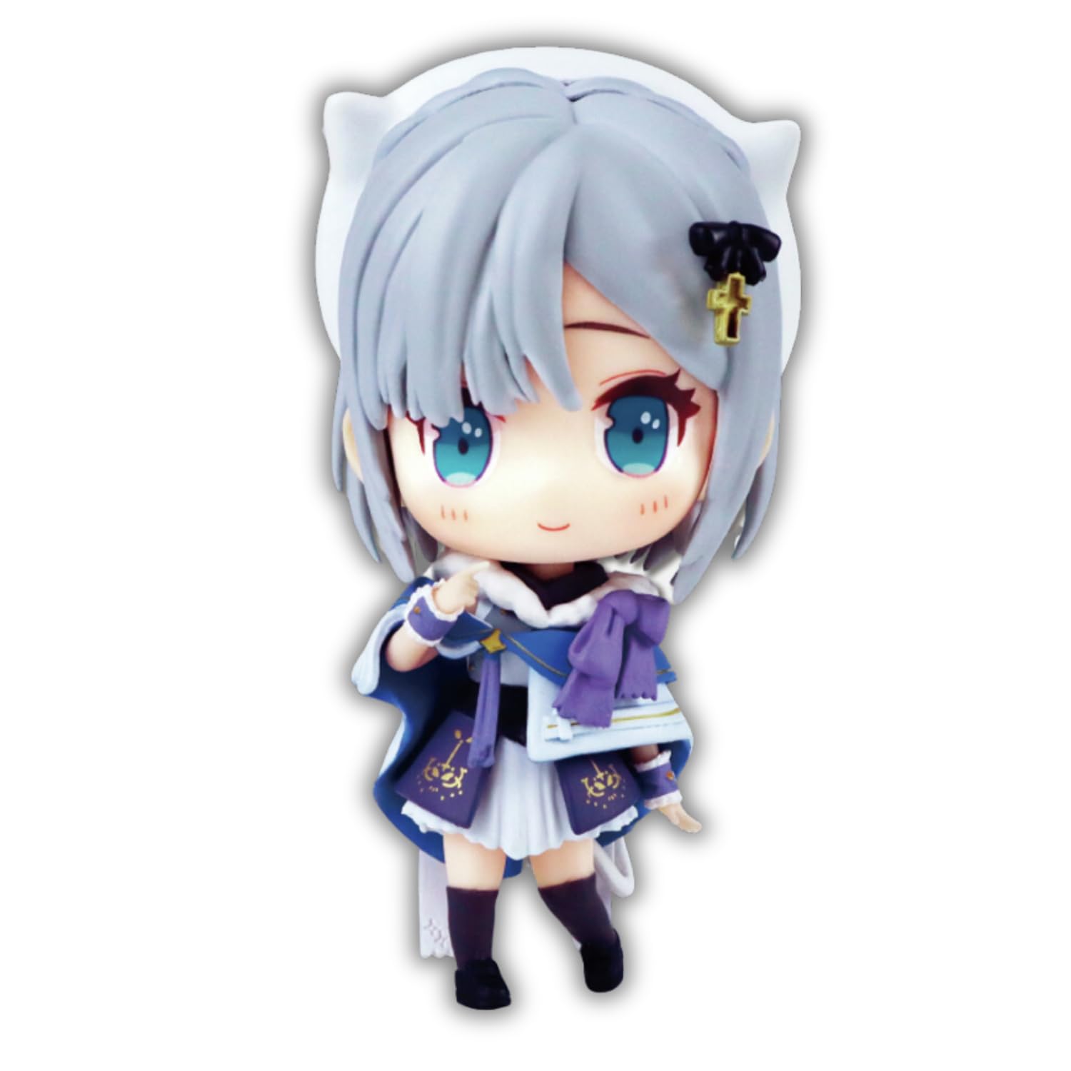 Деформированная фигурка VTuber, прибл.. 12см (Ханабуд Фиолетовый)