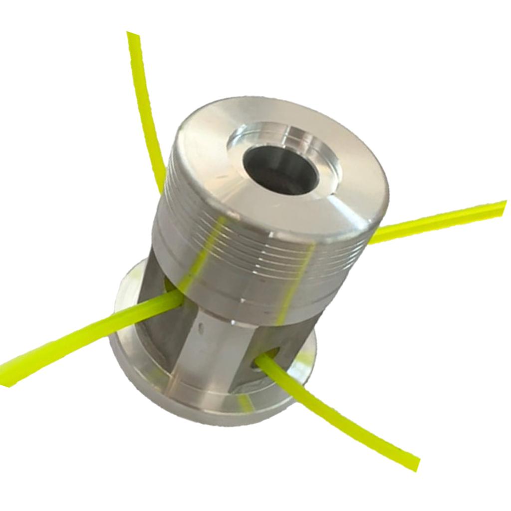 Universal 4Line Trimmer Head Replacement Brush Cutter Head For Lawn Mowers With Cutting Ropes Aluminum Alloy Build