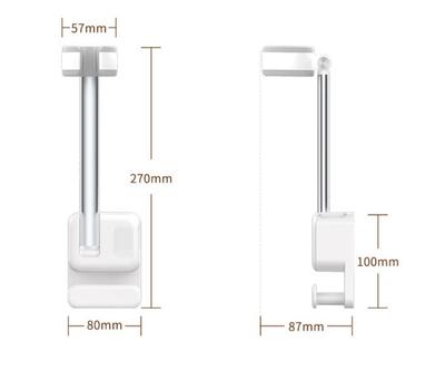 Hair Dryer Holder, Non-Drilling Wall-Mounted Hair Dryer Stand, Bathroom Hair Dryer Storage Rack