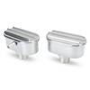 Aluminum Valve Cover Breather PCV Combo Kit Finned Oval Polished 6100FP for Replacement