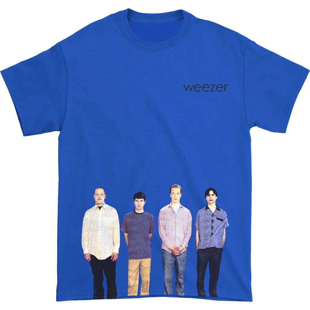 Weezer Blue Album Cover T-shirt - Weezer Matt Sharp Tee Shirt - new / licensed L