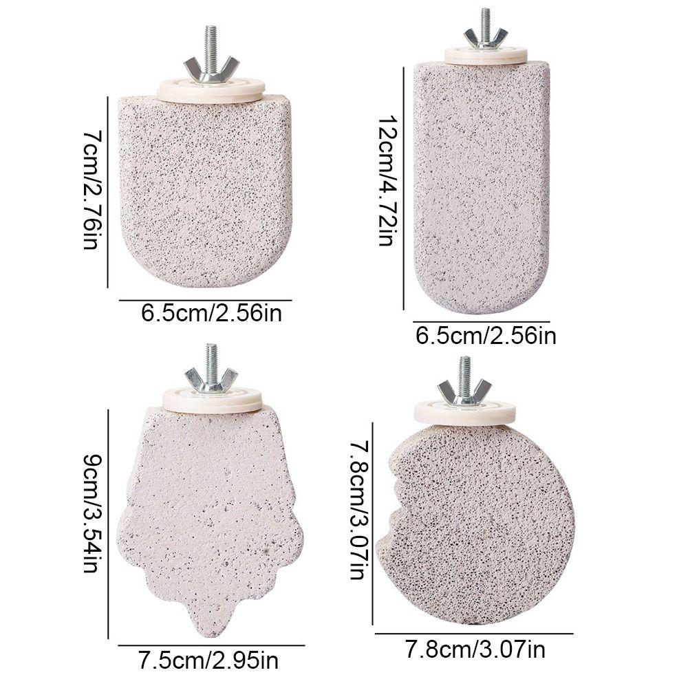 Pumice Bird Perch Stand Claw Grinding Bird Resting Platform Sturdy Parrot Stand Board  Lovebirds