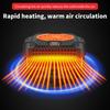 Auto Heater Fan 2 In1 Cooling Heating 12V/24V Portable Auto Windshield Heater Cars Defrosting Defogging Heating Cooling Rotating