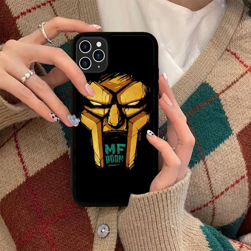 Custodia per Telefono MF Doom in Silicone PC+TPU per iPhone 11 12 13 Pro Max 8 7 6 Plus X SE XR Hard Fundas