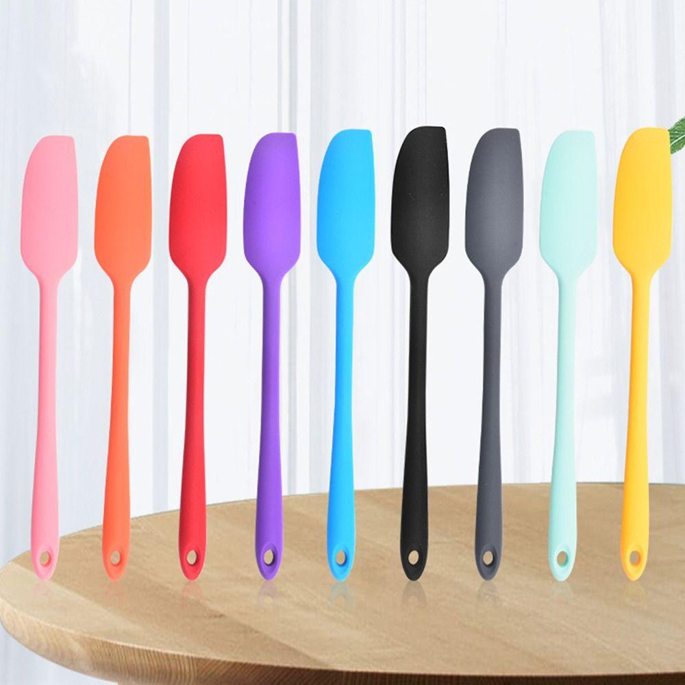 Silicone Jam Spatula Integrated Cream Spatula Portable Baking Scraper Kitchen Baking Tool