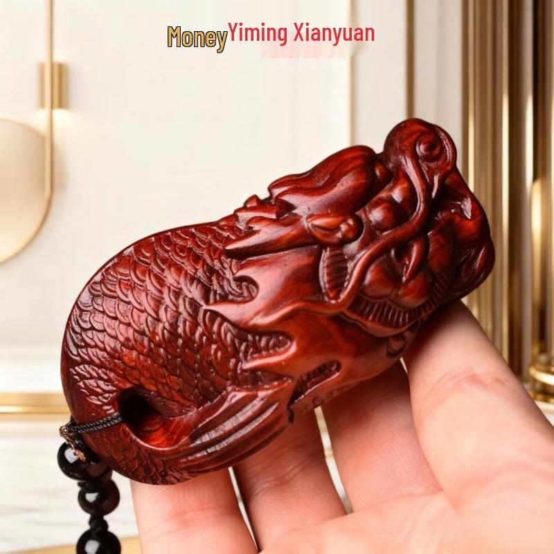 Rosewood Bamboo Joint Golden Cicada Carving – Boyfriend's Personal Ornament