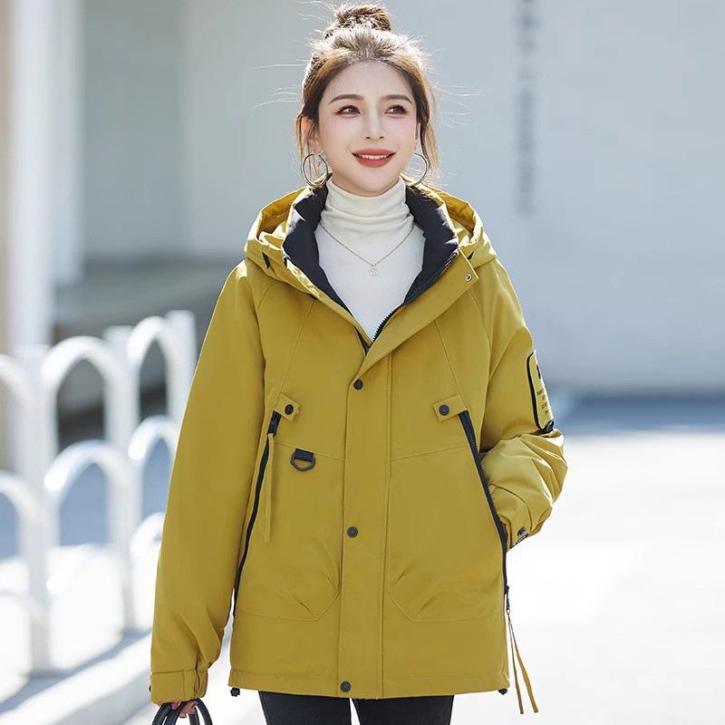 Women's 2025 Autumn/Winter Loose Cotton-Padded Windbreaker Parka
