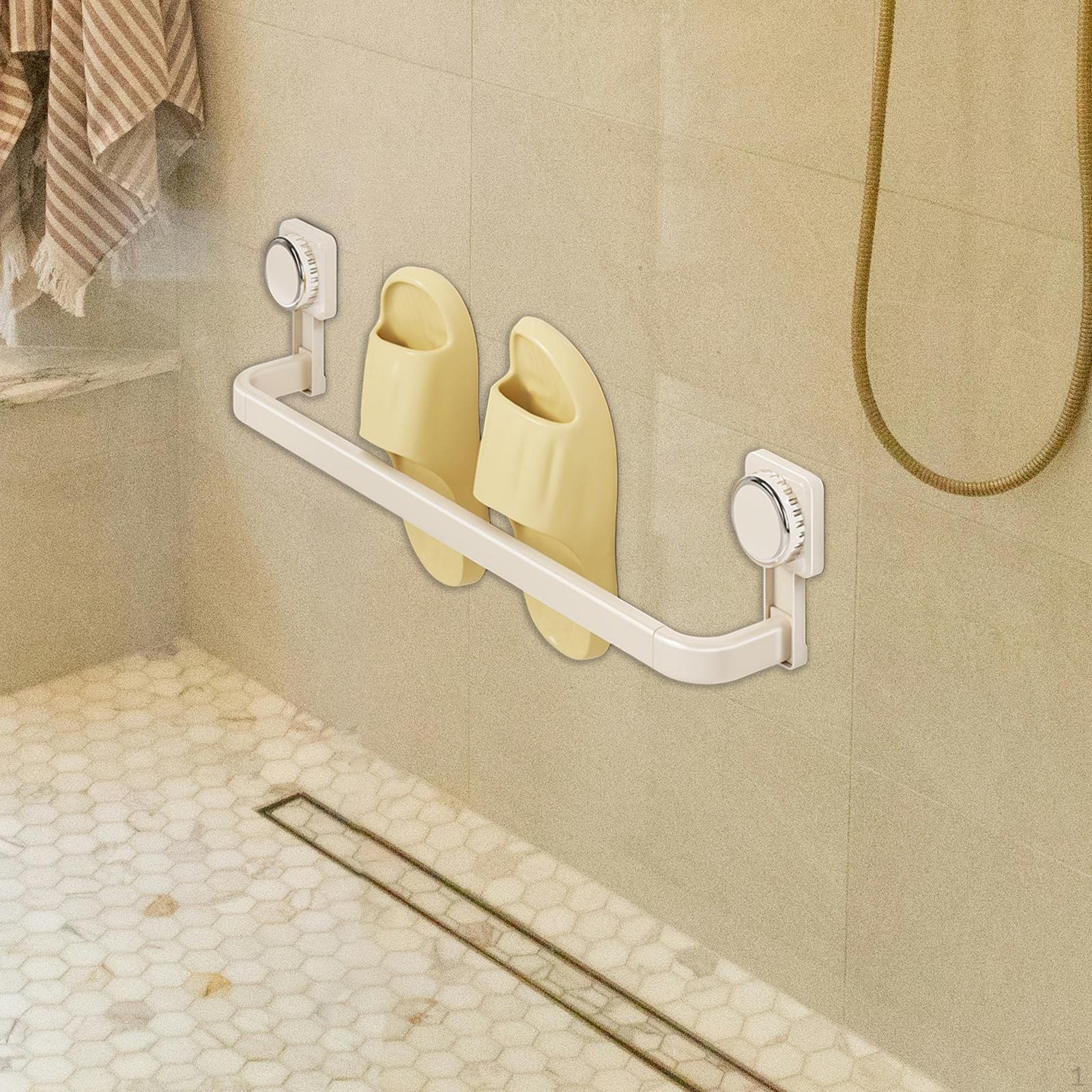 

Настенная полка для обуви на присосках для сандалий, органайзер для тапочек для душа, вешалка для прихожей, 30cm