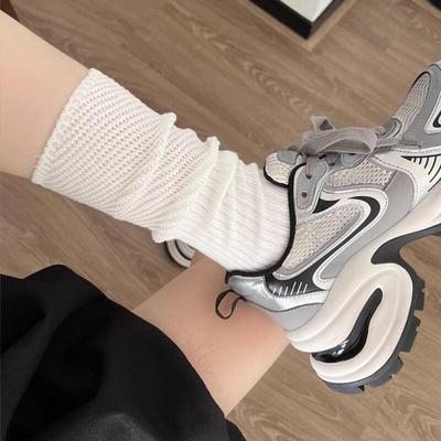 (1+1) Rienna Loose Socks Long Socks See-through Socks