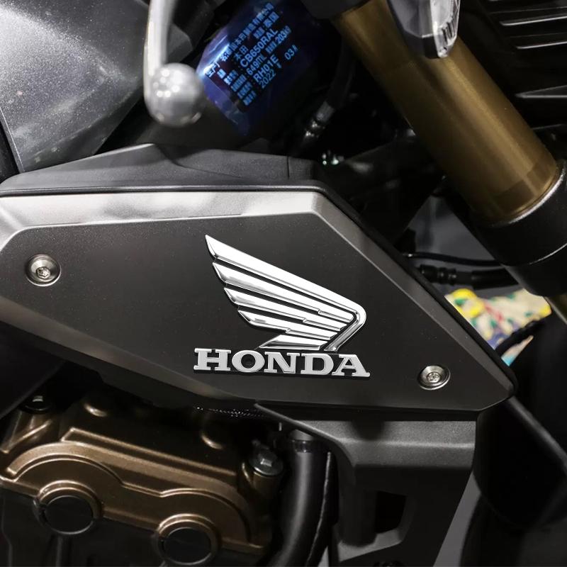 UNYDV1 Motorbike Decal Brand Badge Emblem Wind Moto Stickers for Honda Dio CBR VFR Fuel Tank Sticker Motorcycle Accessories Car Style