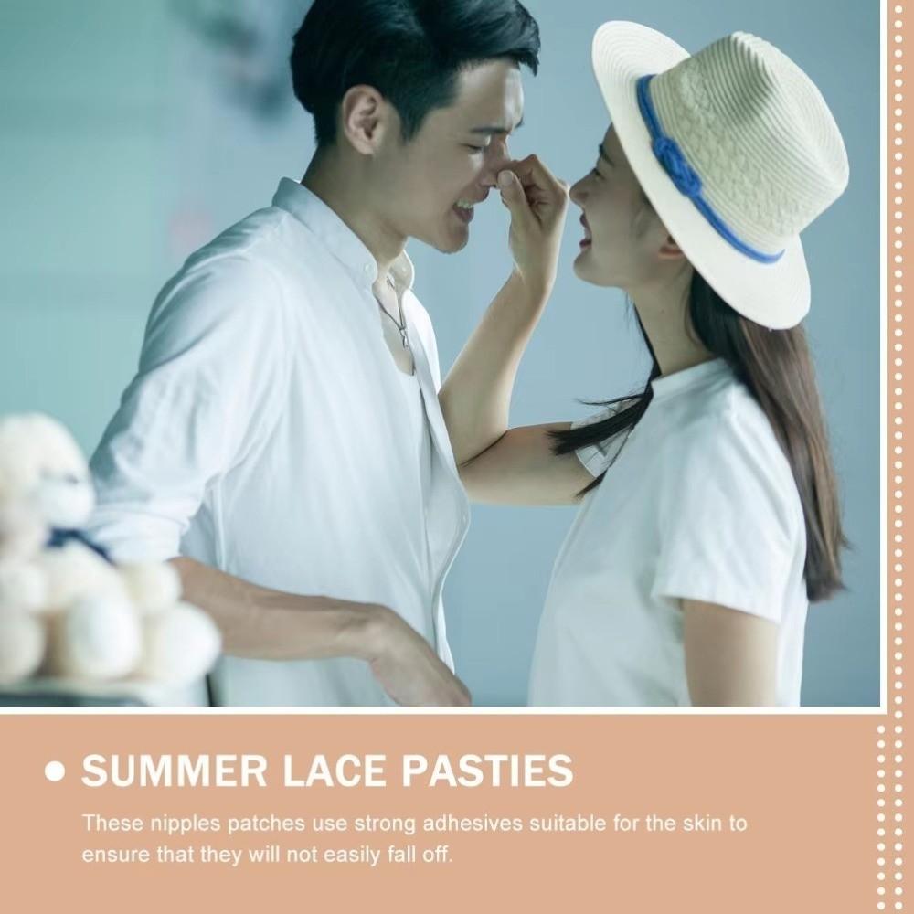 Invisible Nipple Stickers Flower Adhesive Chest Paste New Breast Stickers for Sexy Dress