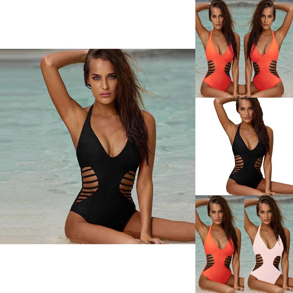 Seksowny Damski Strój Kąpielowy Jednoczęściowy Monokini Kąpielowy Bikini Usztywniane Push Up