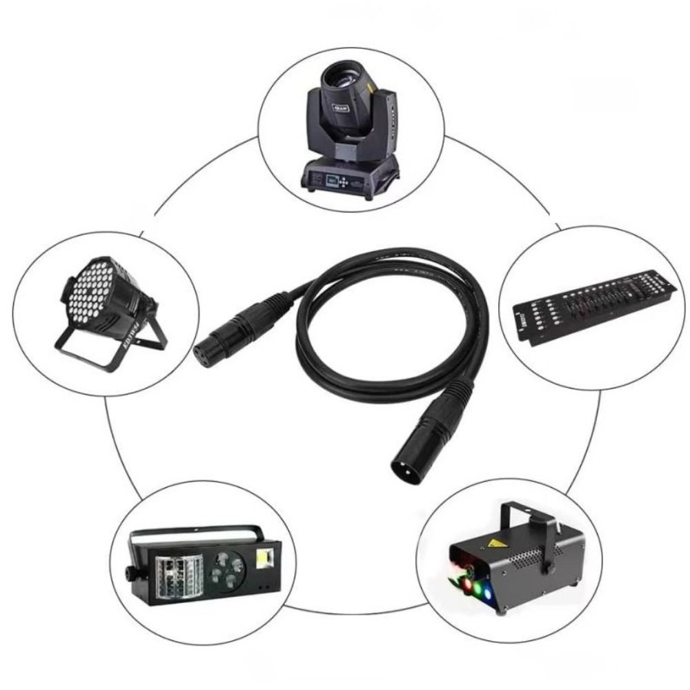 Male To Female 3 Pin Signal Cable Multifunction Male To Female Balanced Line  Microphone Supplies