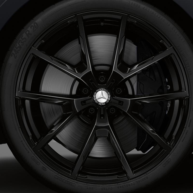 Autocolant Auto 4 Bucăți 56mm Emblema din Aluminiu Capace Centru Jantă Auto Autocolant pentru Mercedes Benz Clasa B/C/E/S Clasa A C200L GLC GLK Ne