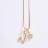 26 Alphabet Pendant Initial Letter Star Necklace Couple Name Jewelry Gifts
