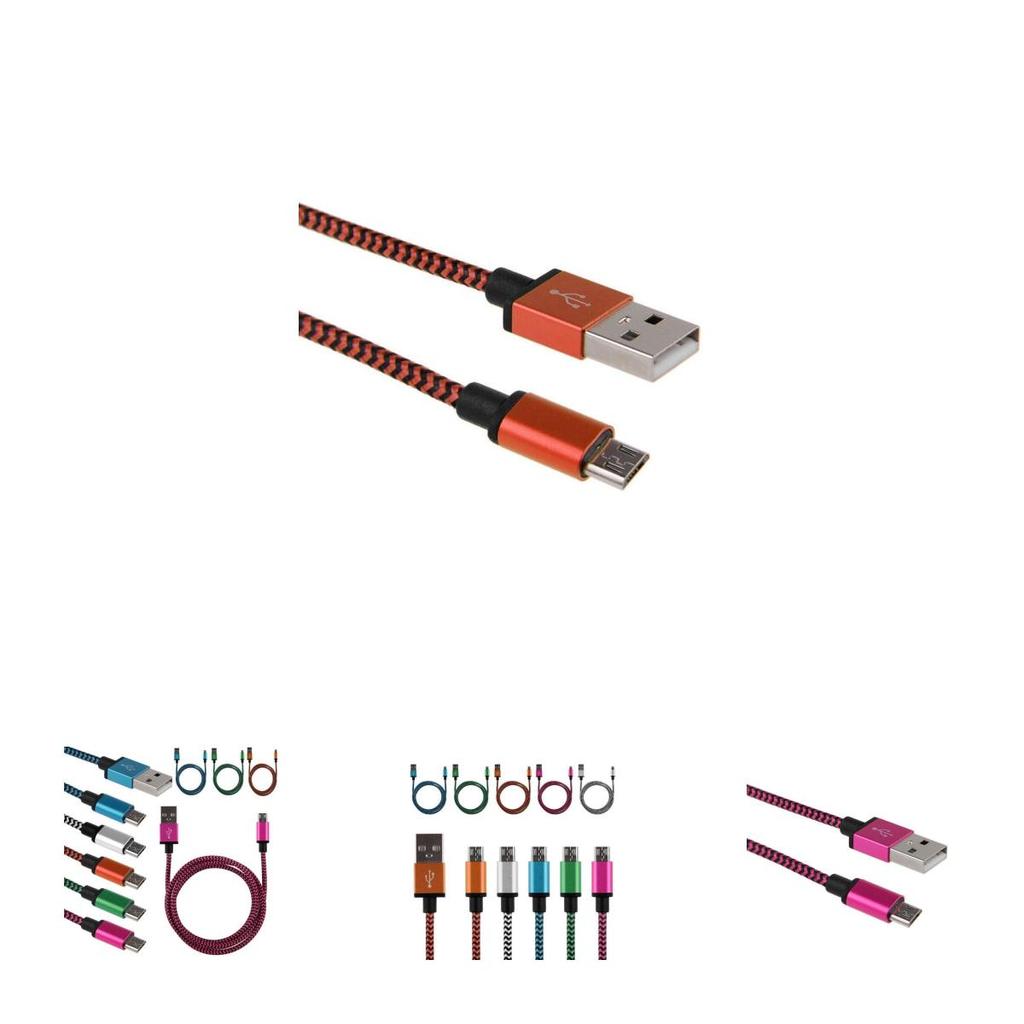Timeless Design 3/6/10ft Aluminum Braided Micro Usb Data Sync Charger Cable For Your Android Phone
