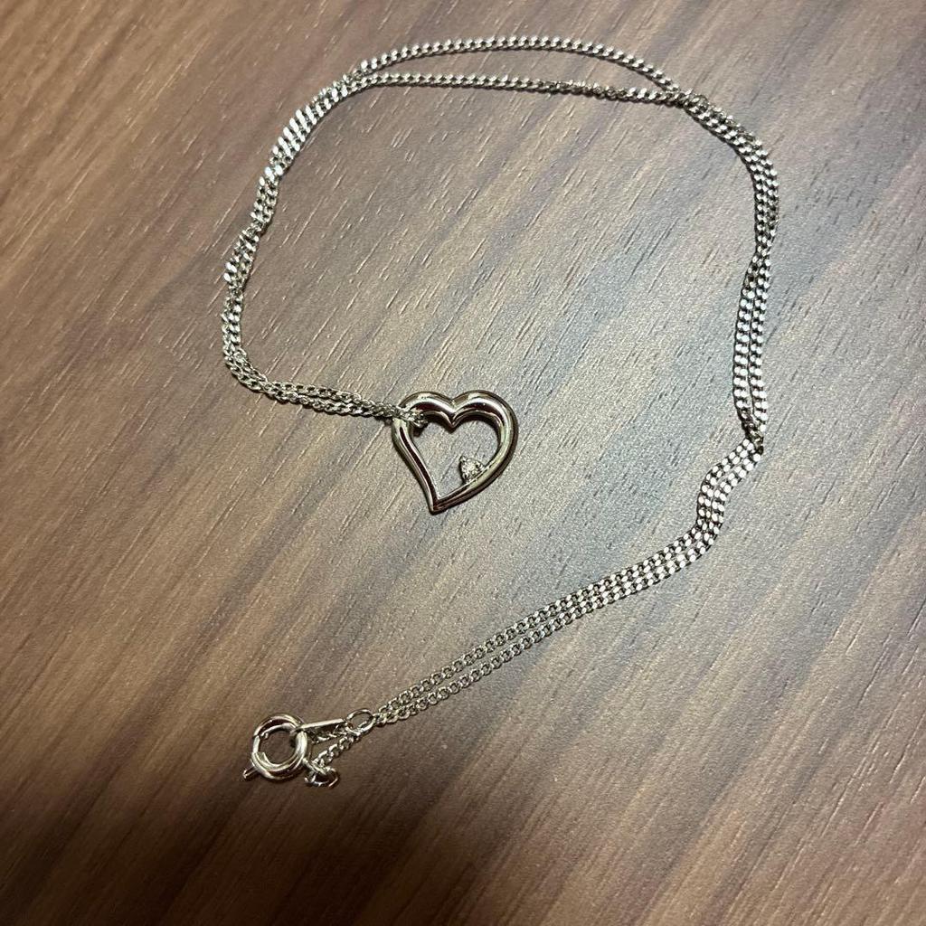 Used heart shaped necklace