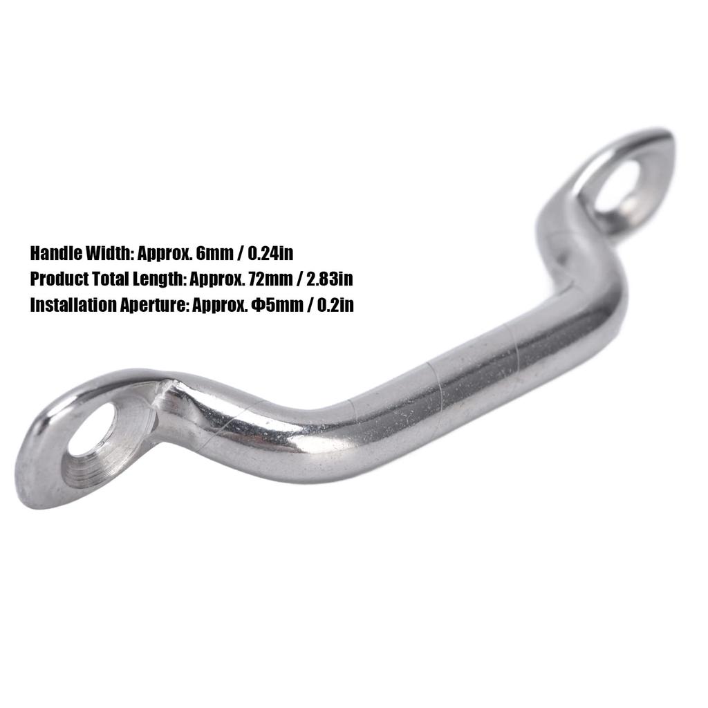 BRDI Boat Top Pad Eye, 316 Stainless Steel Pad Eye Proof 72mm Full