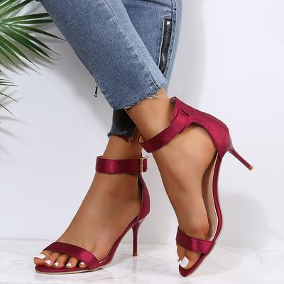 Women's New Summer Trend High Heels Sandals Ladies Luxury Lace-up Quality Design Buckle Thin Heel High Heels 2024 Sandals Women
