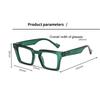 Retro Classic Square Frame Reading Glasses Women Men Vintage Oversize Anti Blue Light Presbyopia Eyeglasses 7colors Eyewear+4.0