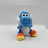 24pcs/lot 10cm Super Bros Yoshi Plush Toys key chain Yoshi Dragon Soft Stuffed Dolls bag charms gifts