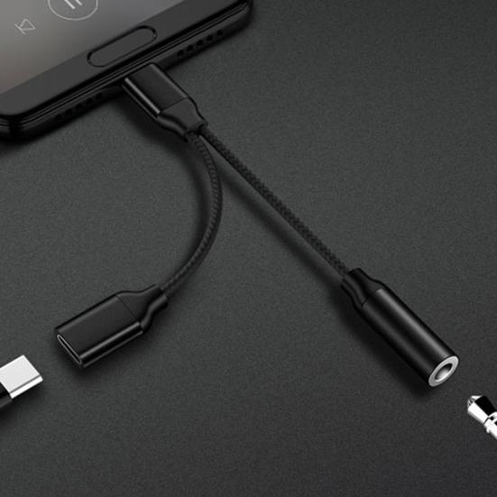 Adapter USB C AUX Jack Aluminum to 3.5mm Alloy Audio Headphone Cable