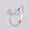 Shining  26 Letters Adjustable Rings   Initial A-Z Alphabet Opening Ring For Women Charm Jewelry Gift