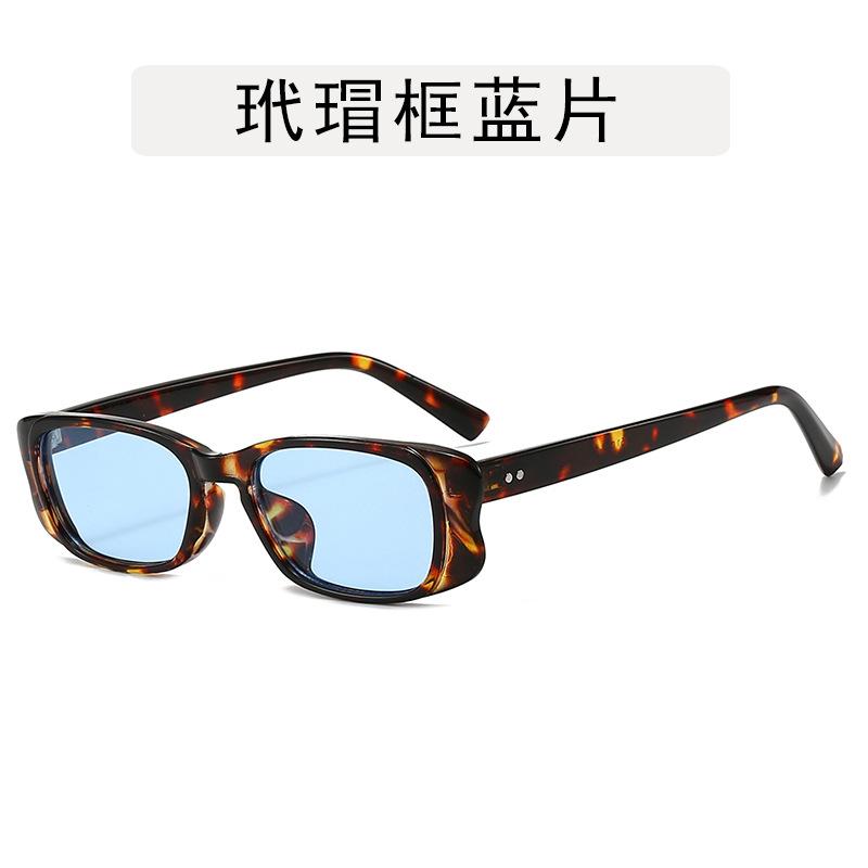 European American Style Woman Sun Glasses Rectangle Shape Anti-glare Sunglasses Men Driving Travelling Sunglasses
