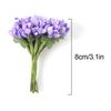 72Pcs Cherry Artificial Flower Heads Home Room Decoration Christmas Bouquet New Year 2025 Party Craft Flower Wreath Gift Accesso