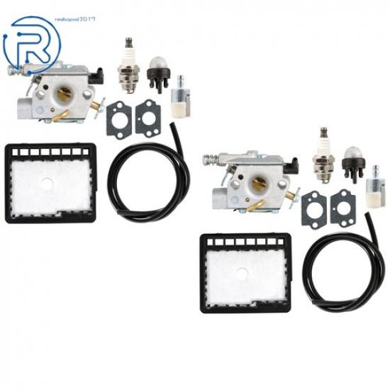 2 × Carburetor For Echo CS-340 CS-341 CS-346 CS-3000 CS-3450 CS-3400 Fuel Filter