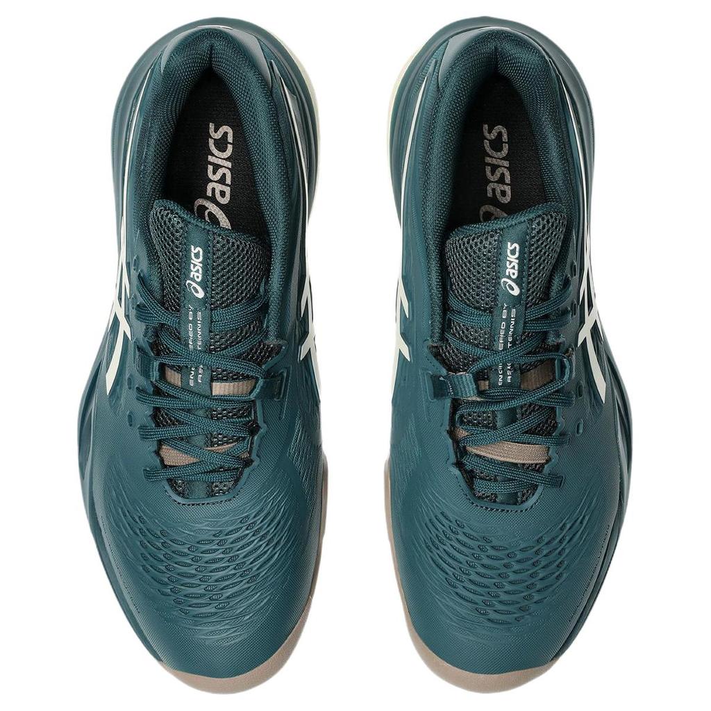 New Asics GEL RESOLUTION 10 Anti Slip Wear Resistant Low Top Tennis Shoes Men's Dark Green 1041A487-300