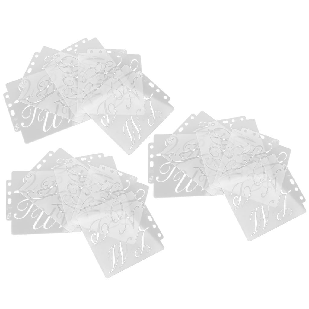 15 stücke Brief Vorlage Hohl Wiederverwendbare PET Malerei Form Interessant Karte Machen Liefert für Kunst