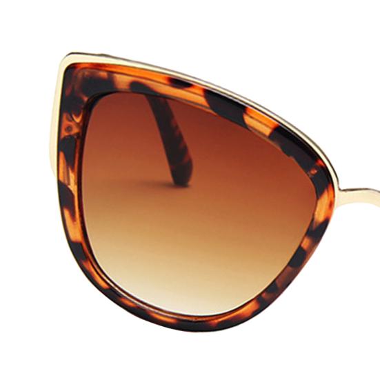Women Sunglasses Vintage Style Thickened Lenses Leopard Print Fashion Cat Eye Women Sunglasses for Female