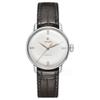 RADO Radar Jingcan Series Automatic Mechanical Movement Fashionable 50 Meter Watch 31.8mm White Dial Stainless Steel Case Leather Strap R22862725