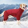 Windproof Winter Pet Jumpsuit High Collar Dog Soothing Clothes Dog Calming Wrap  Cold Weather