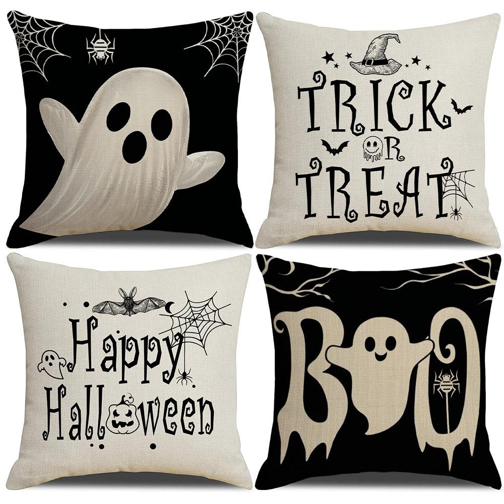 Halloween Printed Pillow Polyester Printed Home Living Room Sofa Decoration Cushion Cover Bedroom Pillow Cover