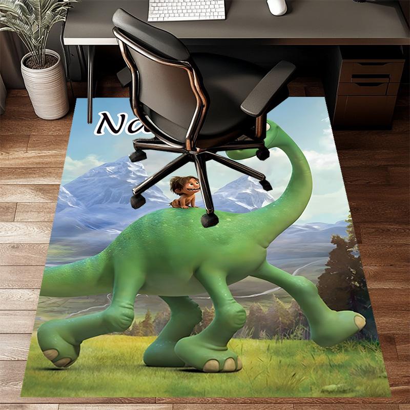 Custom The Good Dinosaur Mat Personalized Name, Polyester Washable Indoor Entryway Rug, Gift for Christmas, Easter, Thanksgiving Day