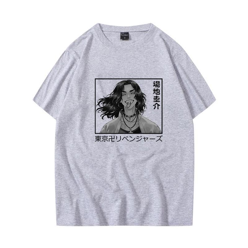 Men's Hip Hop Streetwear Casual Summer Top Tees Anime Baji Keisuke Graphic T Shirts Cool Tokyo Revengers Anime T-shirts