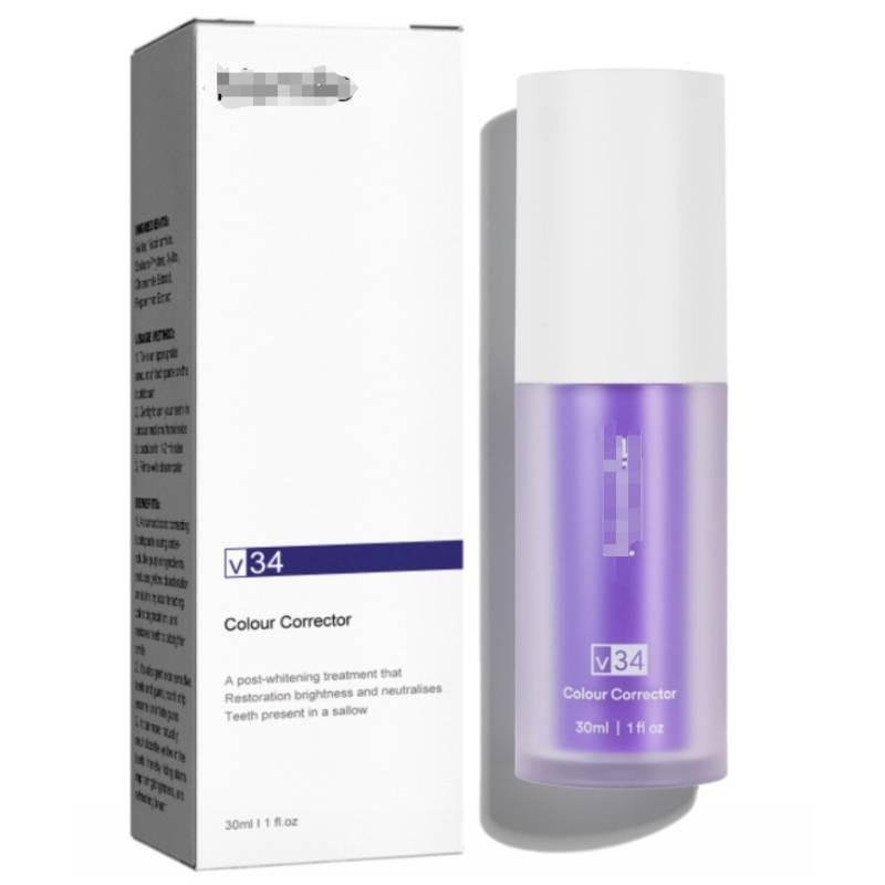 Hismiles Purple Toothpaste V34 Colour Corrector Serum For Fresh Breath And Stain Removal