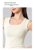 Tencel Lyocell Wide Shoulder Tank Top - Sleeveless, Cool, Skin-friendly, Versatile Base Layer (No Bra Pads).