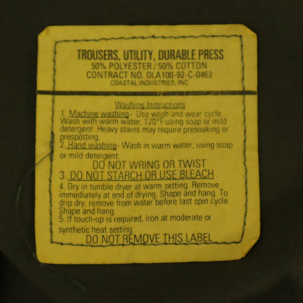 US ARMY 90s Old DLA Military pants W30 khaki Trousers Men's Used