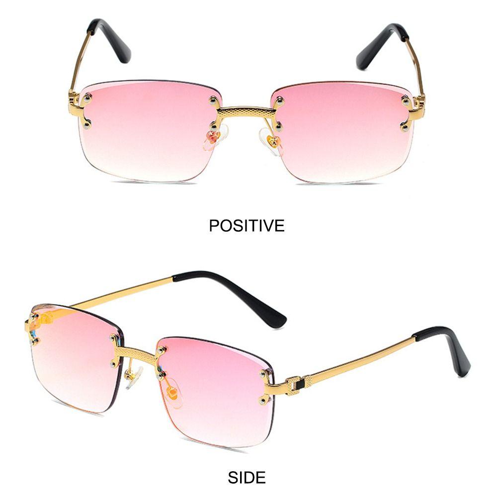 High Quality Cut Edge Rectangular Sunglasses Eyewear for Street, Travel, Beach  for Women & Men