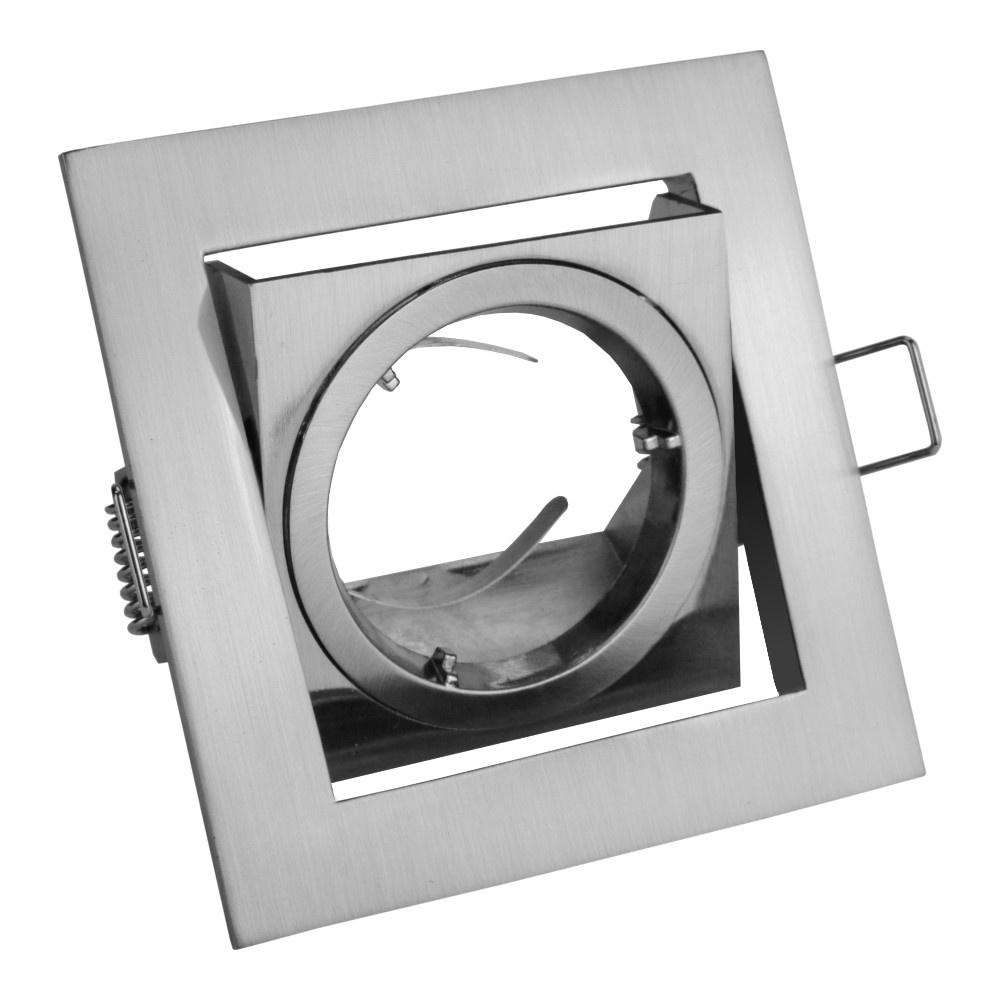 Oprawa Sufitowa Punktowa - Kwadratowa Uchylna Aluminiowa Vila Inox Op-Vilakw-02 Gtv 7532