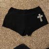 VIONA Mode Femme Emo Noir Décontracté Imprimé Mode Y2K Sexy Coupe Ajustée Polyvalent Taille Basse Gothique Hip-hop Street Short