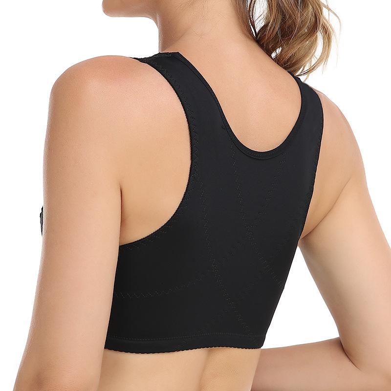 Wind Large Size No Steel Rim Bra Underwear Women's Lace Transparent Thin Bra Front Buckle Bra