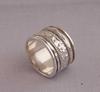 Meditation Spinner Band Ring Solid 925 Sterling Silver Fine Jewelry Handmade Ring Statement Ring