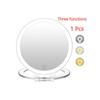 Foldable Makeup Mirror Touch Screen Makeup Mirror 3 Colors Light Modes Cosmetic Mirrors USB Rechargeable Folding LED Mirror