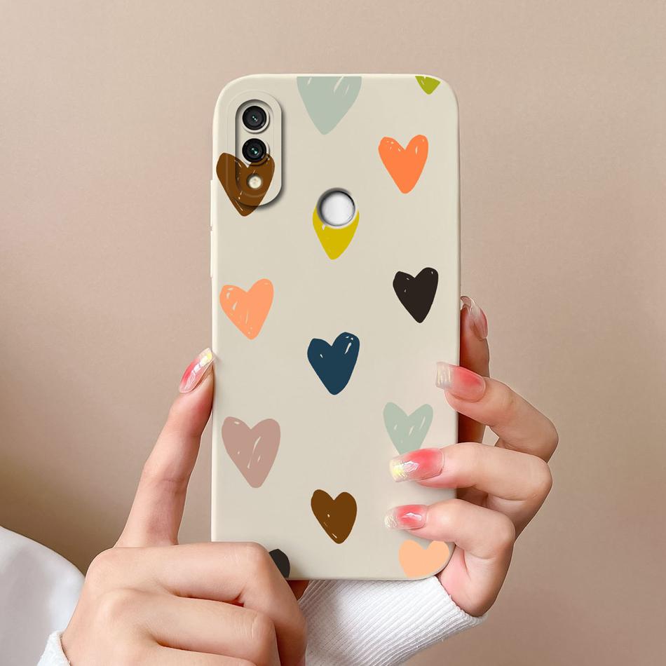 For Redmi Note 7 Pro 7S Case Butterfly Soft Liquid Silicone Camera Protection Back Cover For Xiaomi Redmi Note 7 S 7Pro Funda