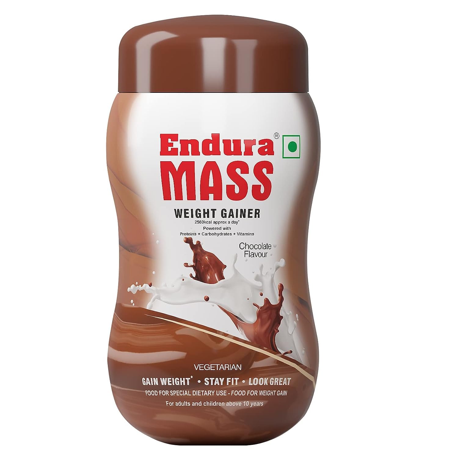 

Endura Mass Weight Gainer Powder 500 G Chocolate Flavour With Protein, Carbs, Vitamins & Minerals For Men, Women, Children